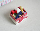 Dollhouse Supplies storage set dolls house box 1 12th scale miniature - tray G053