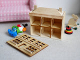 Dollhouse Supplies miniature 1:144 unfinished house mini home tiny house-in-a-house C088