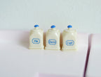 1:12 Scale Miniature Sugar, Tea and Coffee Canisters, Set of 3, 11/16 inch tall, DIY Dollhouse Supply (cream)