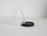 1:12 Dollhouse Supplies Miniature Glass Dome Display on Wood Base, Dollhouse Supplies Decoration Made by Glass and Wood -