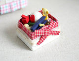 Dollhouse Supplies storage set dolls house box 1 12th scale miniature - tray G053