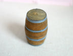 Tonneau à vin miniature en bois, échelle 1:12, hauteur 4,9 cm (1-15/16 pouces), fourniture pour maison de poupée à faire soi-même
