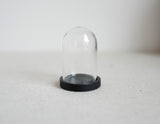 1:12 Dollhouse Supplies Miniature Glass Dome Display on Wood Base, Dollhouse Supplies Decoration Made by Glass and Wood -