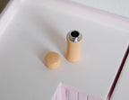 1:12 Scale Miniature Metal Insulated Water Bottle with Cap, 7/8 inch tall, DIY Dollhouse Supply (orange)