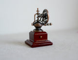 Dollhouse Supplies Miniature Vintage Coffee Bean Grinder, Tiny Coffee Bean Grinder, 1/12th Coffee Coffee Bean Grinder (Brown) - E076