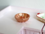 1:12 Scale Miniature Metal Bundt Cake Pan, 7/8 inch dia., DIY Dollhouse Supply (copper)
