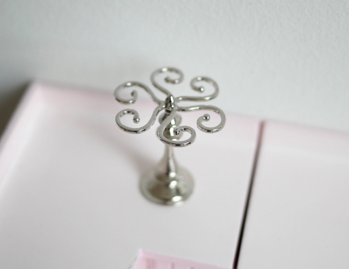 1:12 Dollhouse Miniature Glass Rack Home Decoration Modern Living Room Wine Glasses Holder Champagne Stemware Hanging Stand - B029