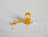 Miniature Whiskey Decanter Set wine bottles hard liquor alcoholic beverage miniature spirit bottle set of 3 - H009