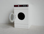 1:12 Scale Miniature Wood Front Load Washing Machine with Swing Door, 2-3/4 inch tall, DIY Dollhouse Supply (white)