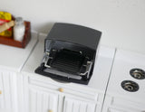 Dollhouse Supplies Miniature 1/12 scale oven (made with plastic) black - A013