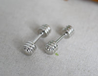 1:12 Dollhouse Miniature gym room, dollhouse miniature lifting weight set of 2 - H034