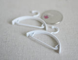 Dollhouse Supplies Miniature Metal Clothes Hanger set of 2 (4cm(L) x 2.5cm(H) G059