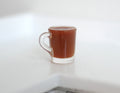 1:12 Scale Miniature Clear Mug of Hot Chocolate, 1/2 inch tall, DIY Dollhouse Supply