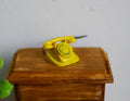 Dollhouse Supplies rotary dial telephone doll house metal phone 1 12th scale miniature - E063