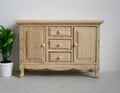 Dollhouse unpainted cabinet sideboard 1:12 scale miniature cabinet functional drawers - I012