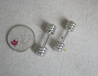 1:12 Dollhouse Miniature gym room, dollhouse miniature lifting weight set of 2 - H034