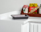 1:12 Dollhouse Miniature Metal Tray 3.5cm(L) x 2.6cm(W) x 0.6cm(H) - F067