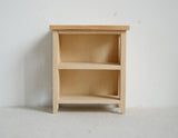 1:12 scale dollhouse supplies miniature unfinished unpainted book shelf, unfinished dollhouse bookshelf entrance table - H007