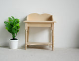 Miniature Study Carrel 1:12 Scale Unfinished Reading Carrel Study Table Booth Cubicle 2-7/16 inch long (wood) - I012