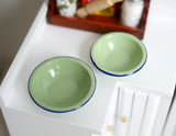 Dollhouse Miniature Bowl, Salad Bowl set of 2 - H017