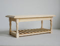 1:12 Dollhouse Supplies miniature unfinished wooden kitchen prep table or foyer bench 1/12 scale unfinished furniture - H003
