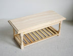 1:12 Dollhouse Supplies miniature unfinished wooden kitchen prep table or foyer bench 1/12 scale unfinished furniture - H003