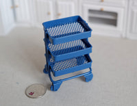 1:12 Dollhouse miniature Metal Utility cart/work ship cart/Tool cart/Mobile tool cart 5.1cm(L) x4cm(W) x 7.5cm(H)