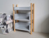 1:12 Dollhouse Supplies miniature  shelf miniature multipurpose storage 1 12th scale wooden shelf - K038