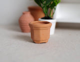 1:12 Dollhouse Supplies Miniature Clay Pottery Planter, clay flower pot gardening 1 12 scale miniature plants container - B092