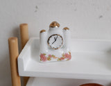 1:12 Dollhouse Miniature Ceramic Tabletop Anniversary Clock (Pink) (non working) - B050