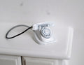 Dollhouse Supplies rotary dial telephone doll house metal phone 1 12th scale miniature - E064