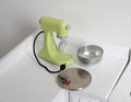 1:12 Scale Miniature Stand Mixer, 1-1/4 inch tall, DIY Dollhouse Supply (green)