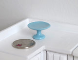 Dollhouse Supplies serving stand dolls house serving platter stand 1 12 scale miniature (blue) - A031