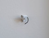 1/12 Scale Miniature Surveillance Security White Camera with Antenna - F076