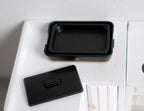 1:12 Scale Miniature Electric Skillet with Lid, Rectangular, DIY Dollhouse Supply (black)