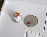 Dollhouse miniature Christmas Cake - 1.8cm(H) x 2cm(W) - E034