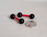 1:6th scale Dollhouse Supplies Miniature gym room, dollhouse miniature lifting weight 3K set of 2