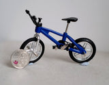 Dollhouse Supplies Miniature Small Size Freestyle bike 1:12 Scale cross bicycle front and rear pegs no brakes (Blue) K012