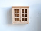 Dollhouse miniature 1:12 scale unfinished, unpainted Kitchen Wood Wall Bracket, Wall rack, wall shelf kitchen cabinet - J035
