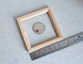 1:12 Scale Miniature Unpainted Wood Square Picture Frame, 2-3/4 inch square, DIY Dollhouse Supply