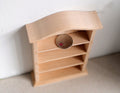 1:12 scale unpainted miniature bookshelf bookshelves unfinished furniture multipurpose storage 1 inch scale wooden shelf - I035