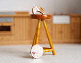 1:12 Dollhouse Supplies miniature furniture wooden round bar chairs tool barstool  style miniature bar stool - D067