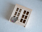 Dollhouse miniature 1:12 scale unfinished, unpainted Kitchen Wood Wall Bracket, Wall rack, wall shelf kitchen cabinet - J035