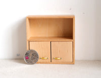 Dollhouse miniature furniture multipurpose storage 1 12th scale wooden shelf 7.5cm(L) x 3cm(W) x 7.5cm(H) - K001