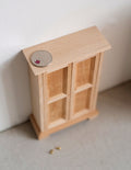 Dollhouse miniature unpainted, unfinished bedroom closet dolls house dresser armoire 1 12th scale miniature - I014