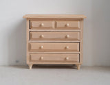 1:12 Dollhouse Supplies miniature unpainted unfinished 4-drawer chest, Dollhouse Supplies Furniture drawer chest, 1/12th scale dresses H013