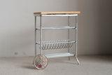 Dollhouse Supplies miniature metal white kitchen storage rack, Miniature Baker's Rack, Dolls accessory H043