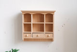 Dollhouse Supplies miniature 1:12 scale unfinished, unpainted Kitchen Wood Wall Bracket, Wall rack, wall shelf kitchen cabinet - H012
