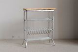 Dollhouse Supplies miniature metal white kitchen storage rack, Miniature Baker's Rack, Dolls accessory H043