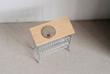 Dollhouse Supplies miniature metal white kitchen storage rack, Miniature Baker's Rack, Dolls accessory H043